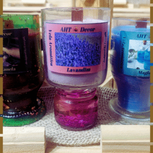 Vela Aromática - 100g - Essências: Lavandim, Cravo e Canela, Magia Oil